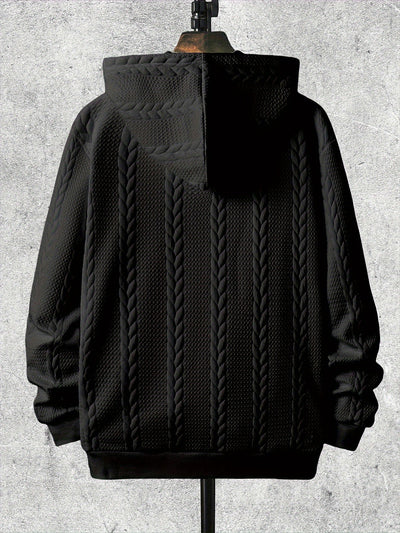 Knitted Hooded Jacket Winter Men