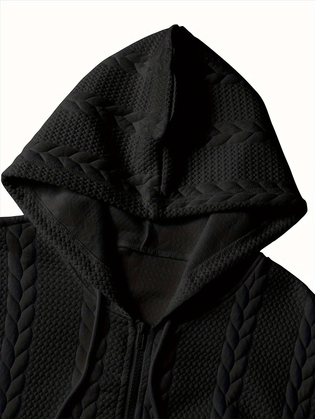 Knitted Hooded Jacket Winter Men