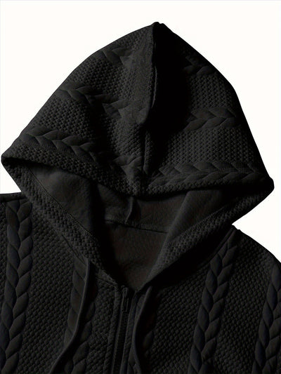 Knitted Hooded Jacket Winter Men