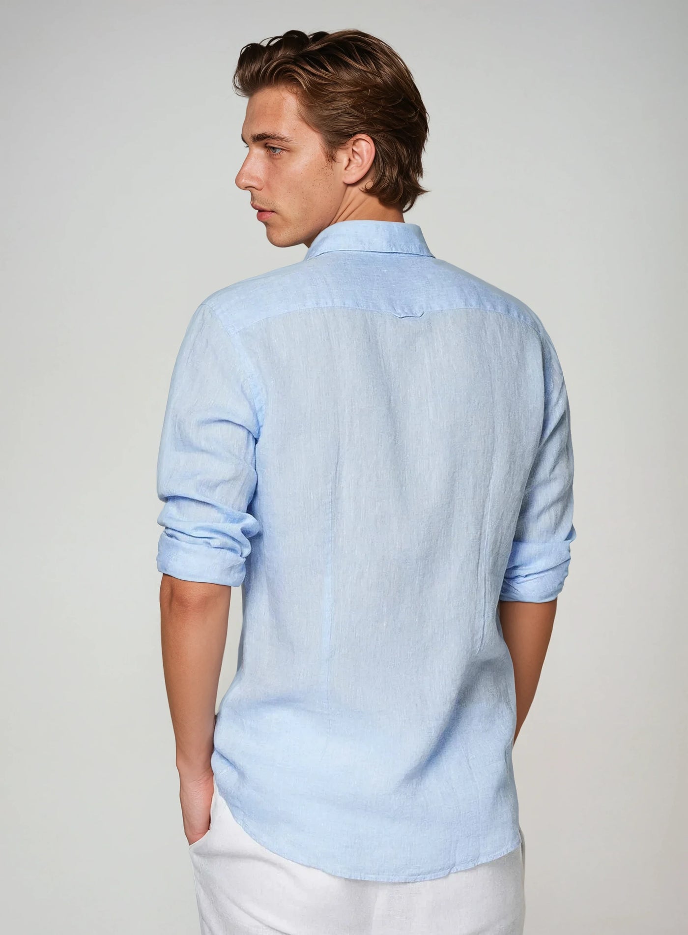 Oberon - Classic Linen Shirt Men