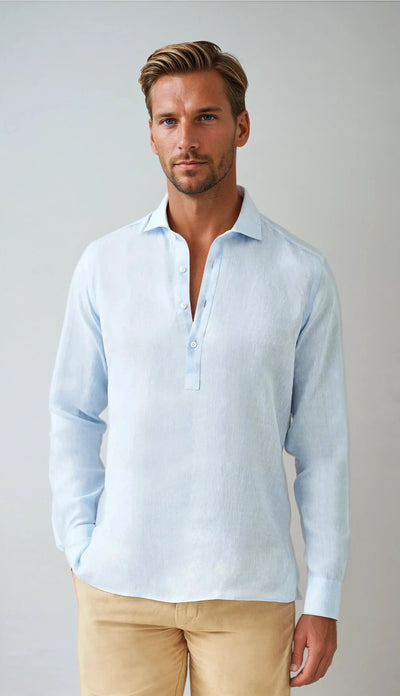 Beckham - Cassual Long-Sleeved Linen Shirt
