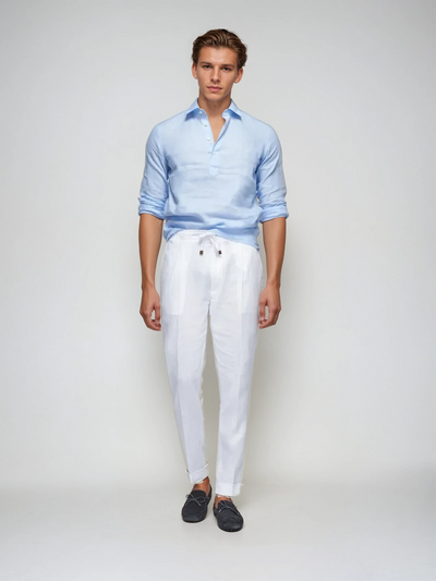 Beckham - Cassual Long-Sleeved Linen Shirt