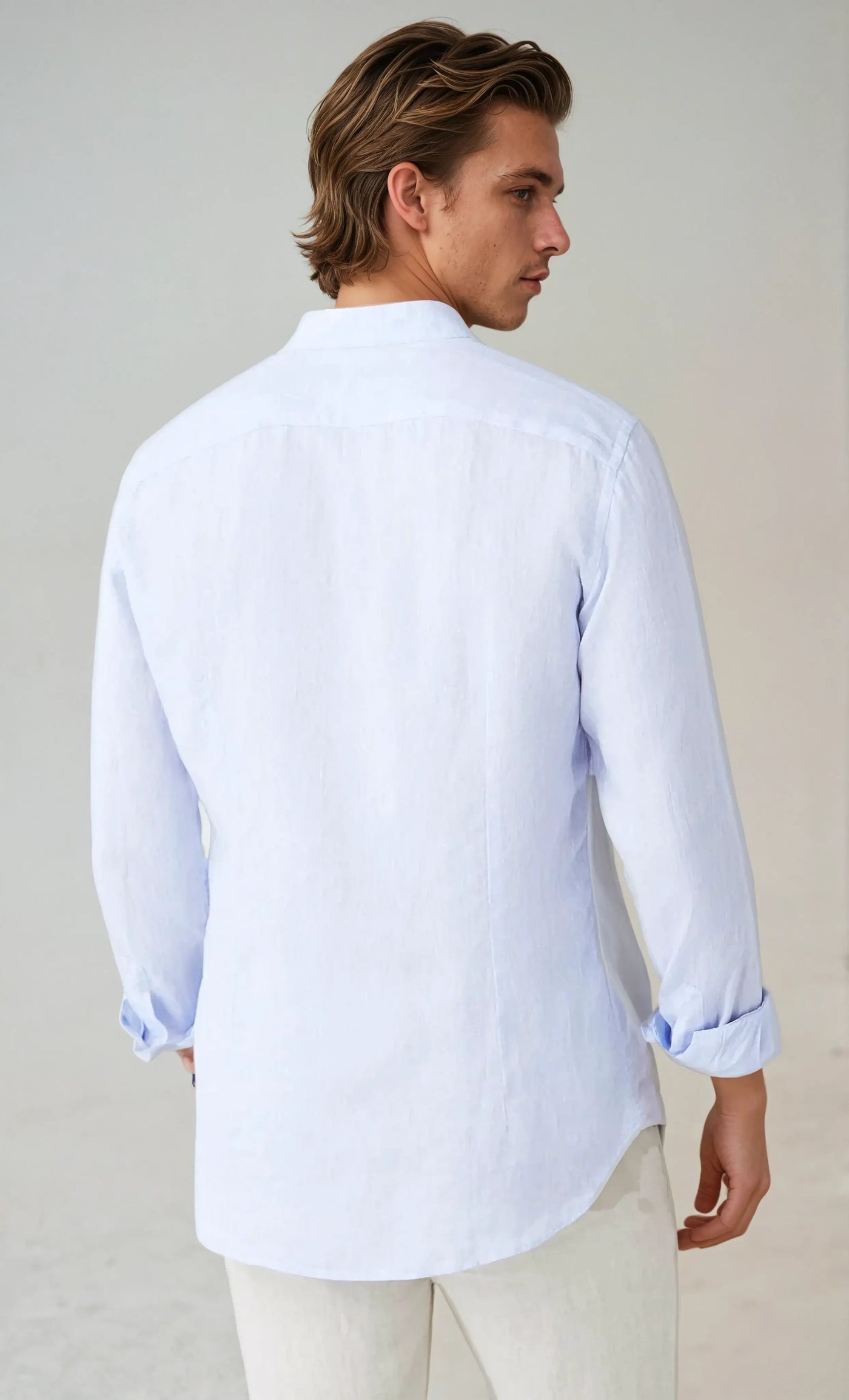 Nigel - Classic Long Sleeve Linen Shirt