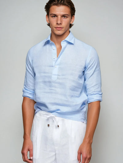 Beckham - Cassual Long-Sleeved Linen Shirt