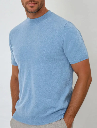 Himmelblaues T-Shirt für Herren
