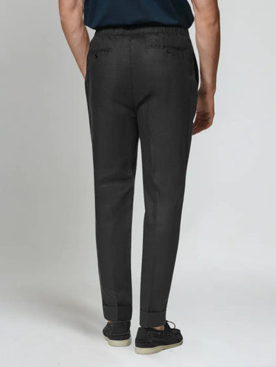 Ryker - Old Money Black Linen Pants