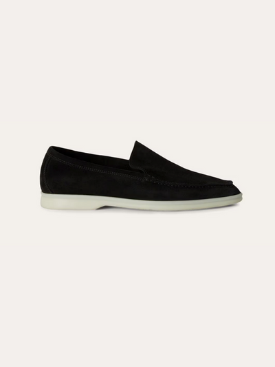 Lexi - Old Money Black Suede Loafers