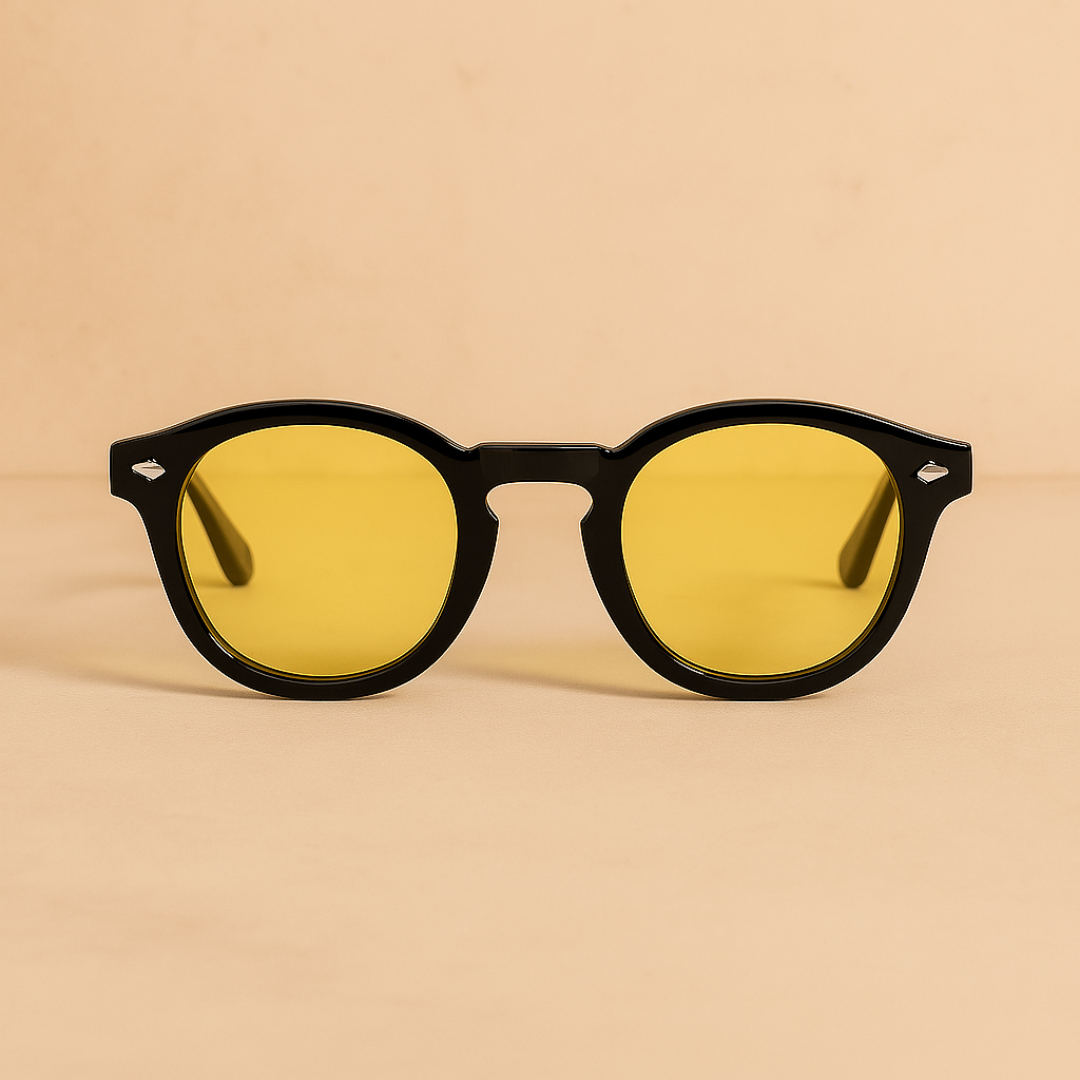 Vintage Runde Sonnenbrille Herren-6