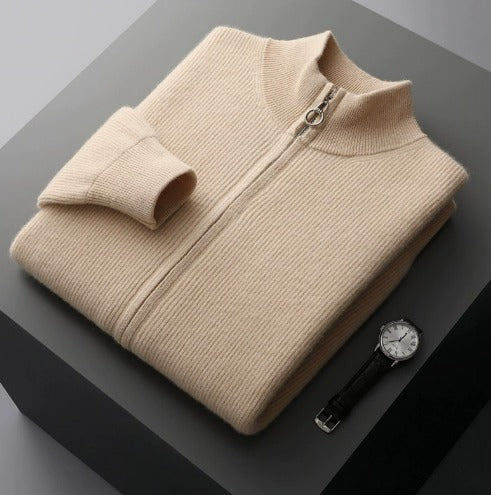 Luxurious Full-zip Jumper Men
