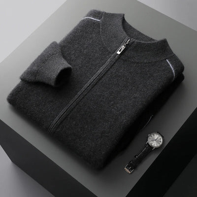 Luxurious Full-zip Jumper Men