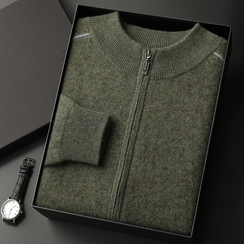Luxurious Full-zip Jumper Men