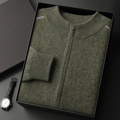 Luxurious Full-zip Jumper Men