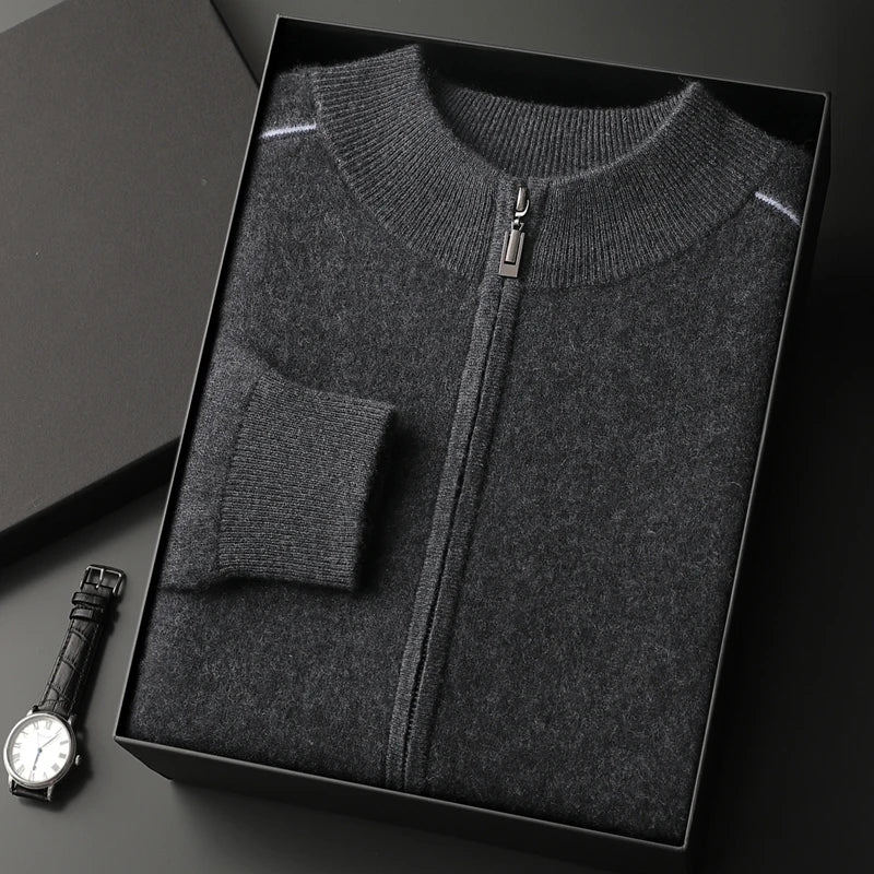 Luxurious Full-zip Jumper Men