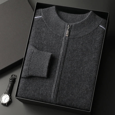 Luxurious Full-zip Jumper Men