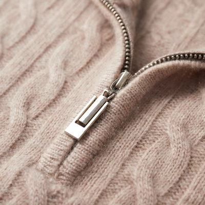 Cable Knit Half-Zip Sweater Men