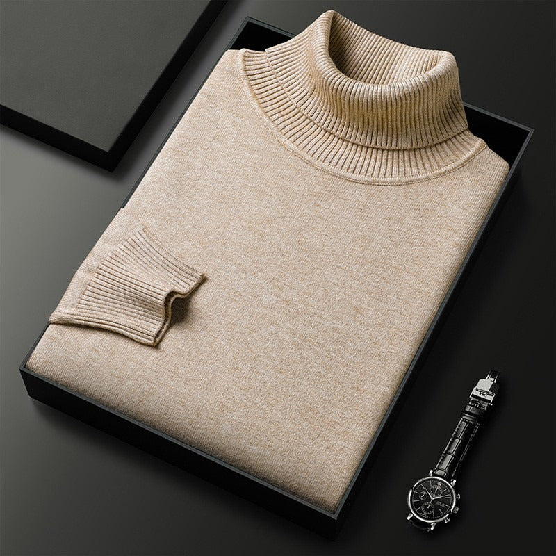 Warm Roll Neck Jumper Men