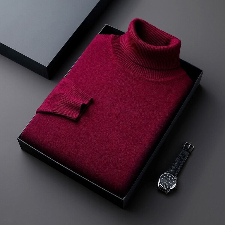 Warm Roll Neck Jumper Men