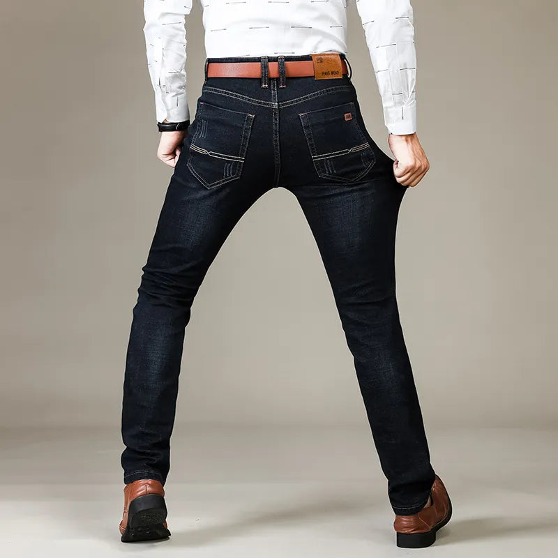 Slim Fit Stretch Jeans Pants Men