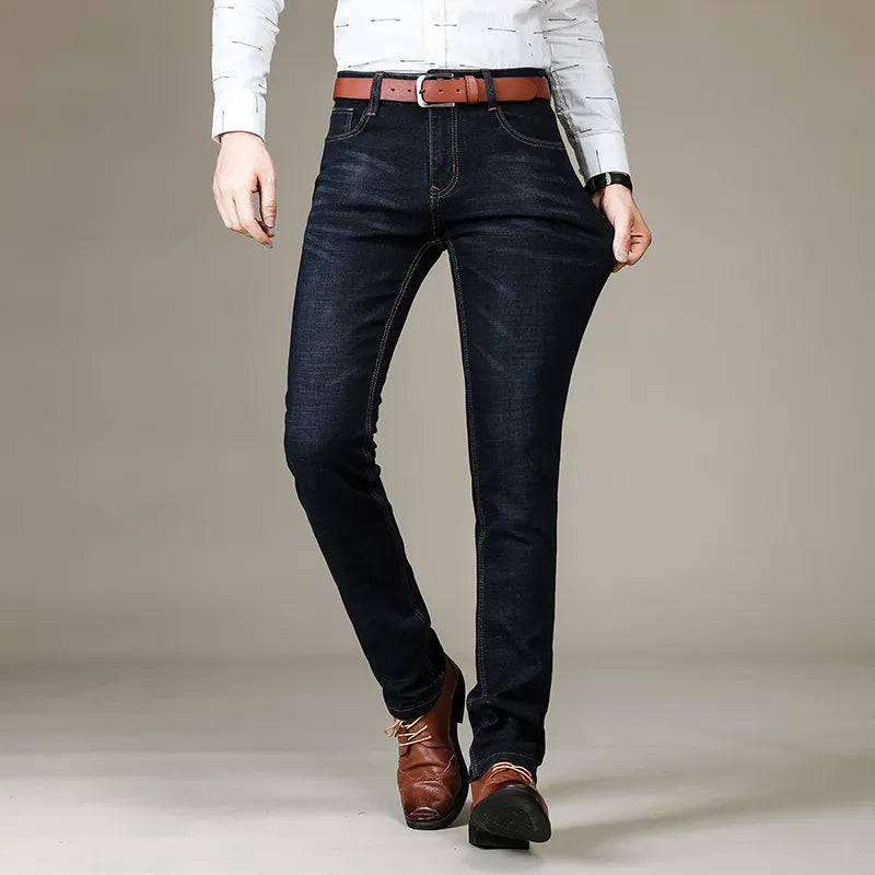 Slim Fit Stretch Jeans Pants Men