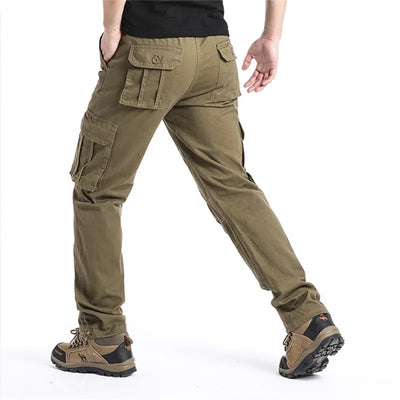 Outdoor Drawstring Hem Cargo Pants Men