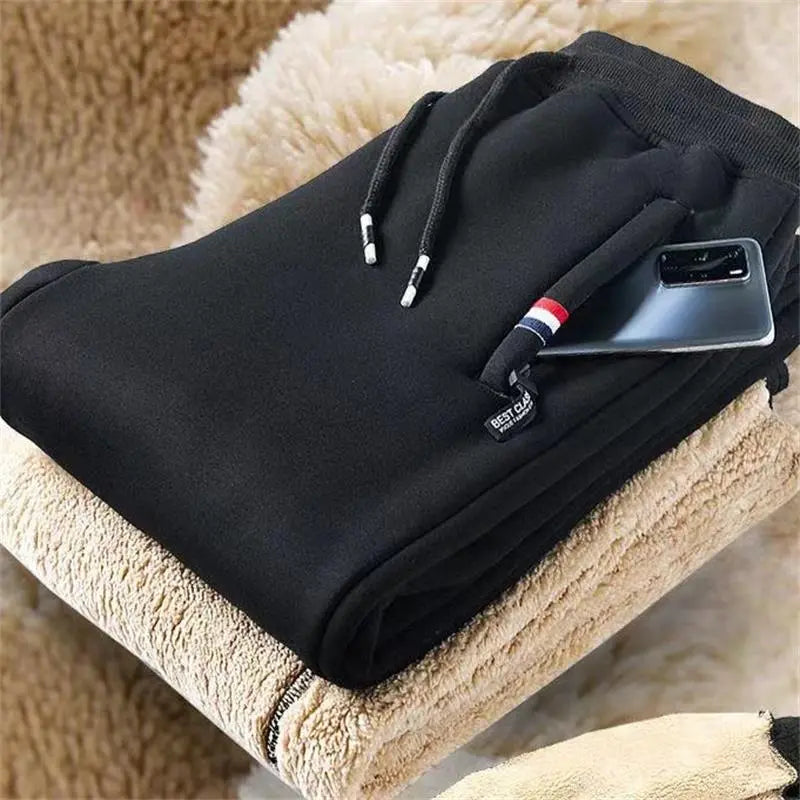 Fleece Lined Winter Jogger Pants Men