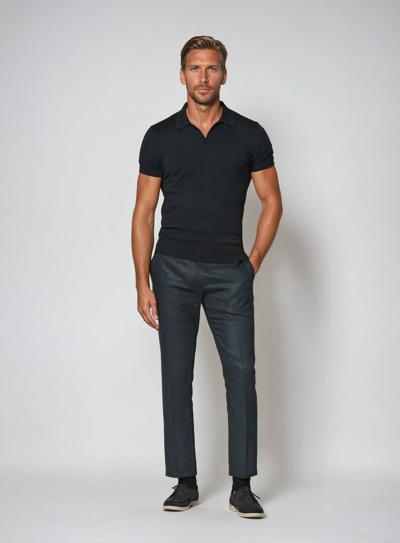 Onyx - Classic Cotton Polo for Men