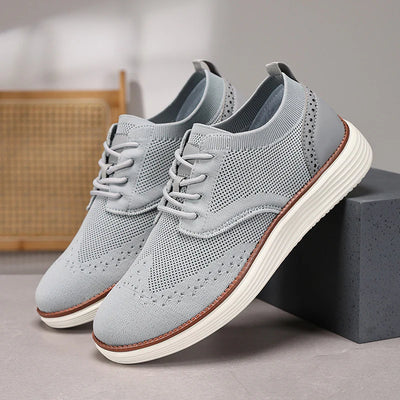 Lace-Up Office Shoes Men with Comfortable Sole