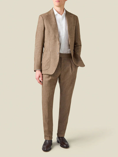 Hazelnut Old money zip-up Blazer