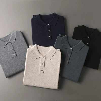 Langarm Poloshirt Herren-3