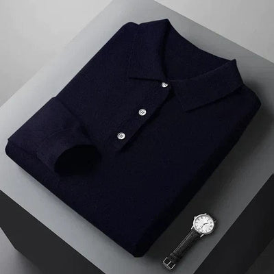 herren-blau-polo-strickfalten-klassisches-design-elegant-gelegt