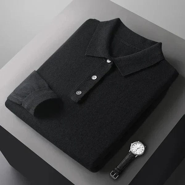 Langarm Poloshirt Herren-5
