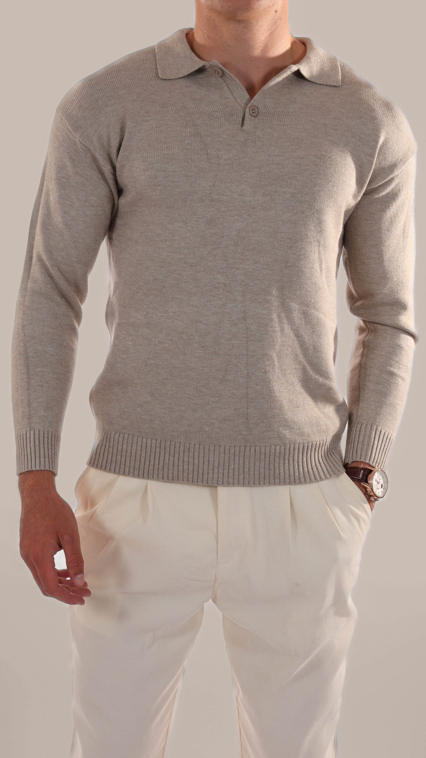 herren-kaschmir-polo-mit-langen-ärmeln-in-beige