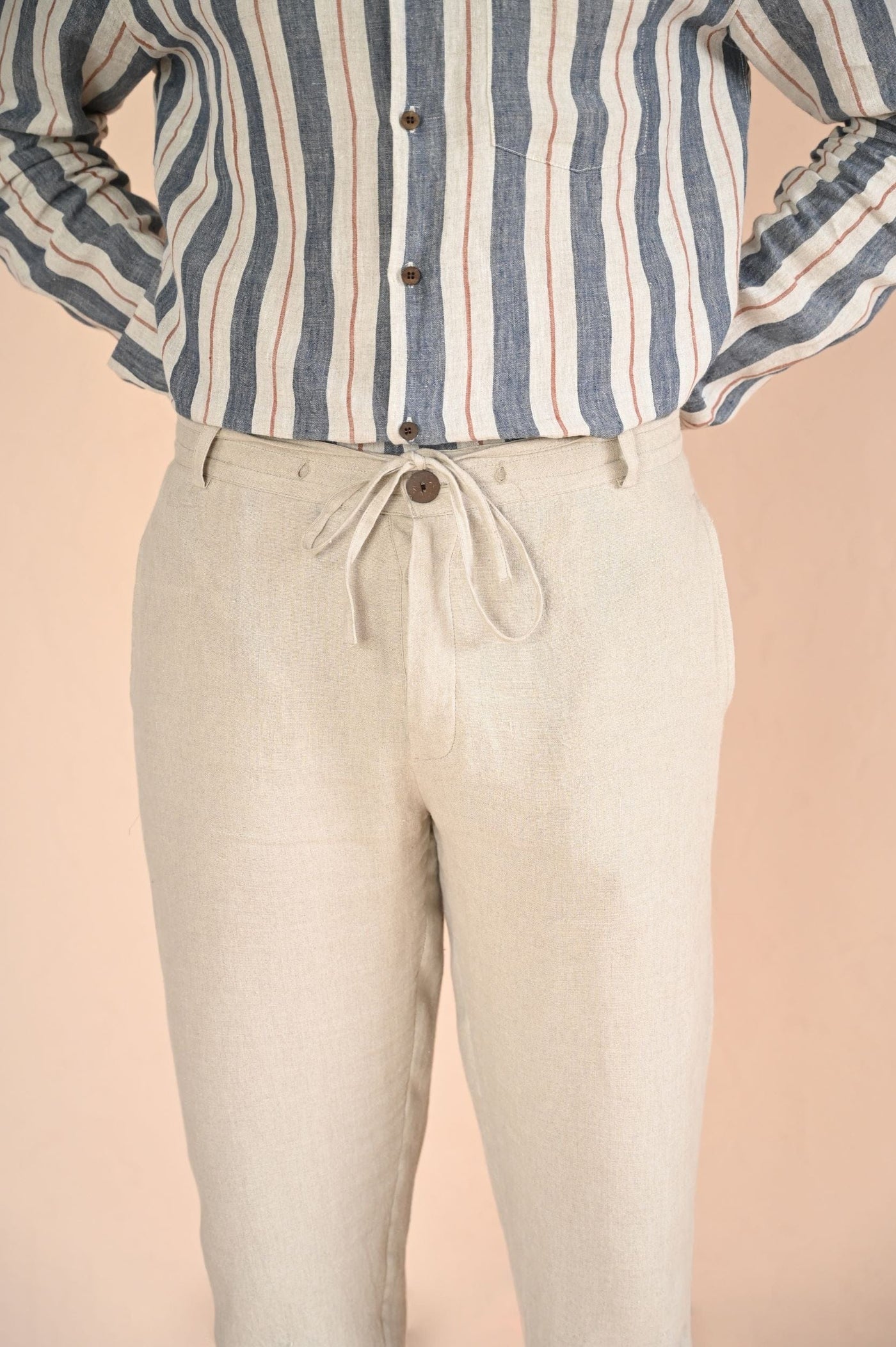 Old money Leinenhose  (Beige)