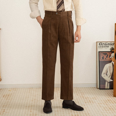 Herren-weite-hoch-taillierte-hose-mit-vintage-look-und-eleganter-faltennaht