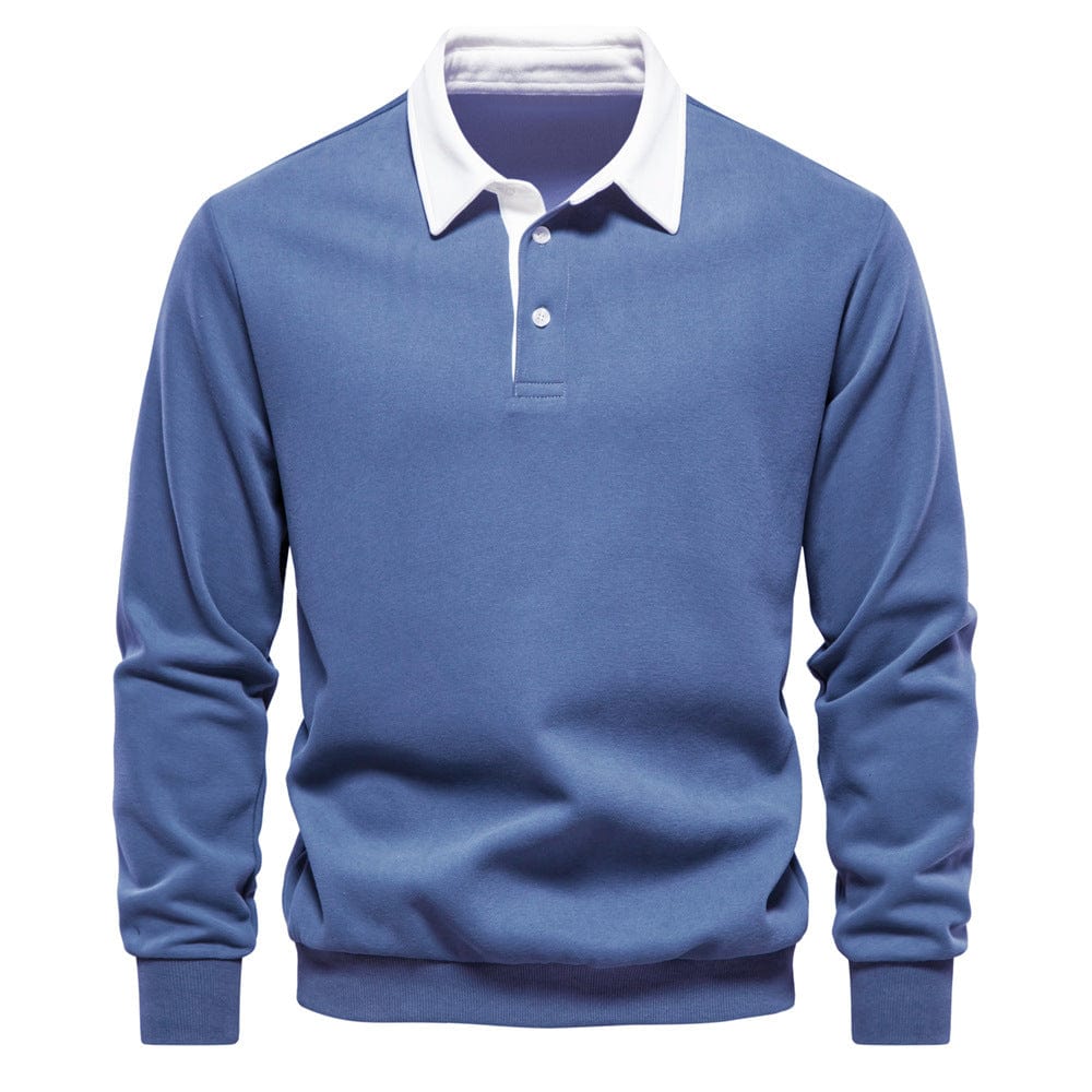 herren-luxuriöser-polo-pullover-mit-klassischem-kragen-und-elegantem-langarm-design