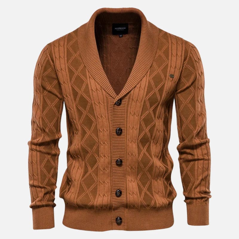 Eleganter Herren-Cardigan aus hochwertigem Strick für Stil und Komfort.