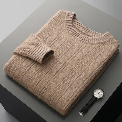 Eleganter Herrenpullover aus hochwertigem 100% Kaschmir.