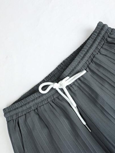 Herren-Button-Up-Hemd und Hose mit Kordelzug von Marco Marino™, vielseitig und stilvoll.