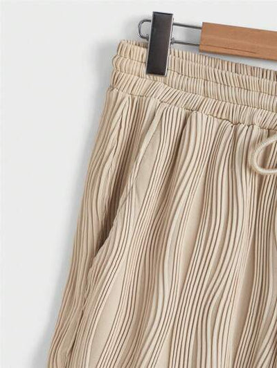 Marco Marino™ Herren Kurzarm-Shirt und Shorts Set in Unifarben für lässige Sommermode.