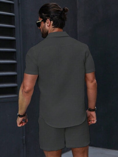Stilvolles Herren-Freizeit-Outfit 2-teilig von Marco Marino™ – atmungsaktiv, leicht und langlebig für Frühling und Sommer.