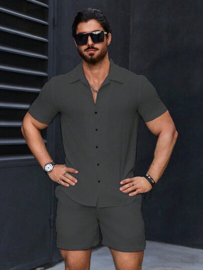 Stilvolles Herren-Freizeit-Outfit 2-teilig von Marco Marino™ – atmungsaktiv, leicht und langlebig für Frühling und Sommer.