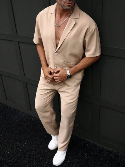 Trendiges Herren-Sommer-Freizeit-Outfit von Marco Marino™ – atmungsaktiv, leicht und stilvoll für jeden Anlass.