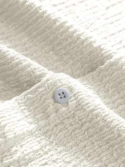 Marco Marino™ Herren Unifarben Button-Up Hemd für Freizeitkleidung in allen Jahreszeiten.