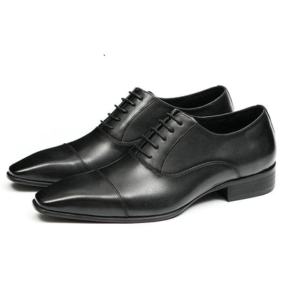 Elegante Herren Leder Schuhe von Marco Marino™ aus hochwertigem Leder mit stabiler Sohle