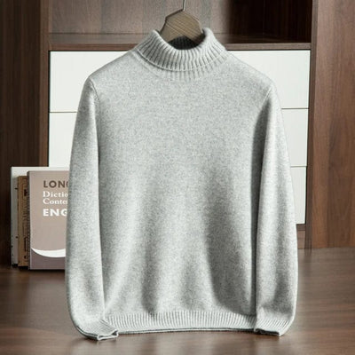 Luxuriöser Kaschmir Pullover für Herren, weich, atmungsaktiv und perfekt für jede Jahreszeit.