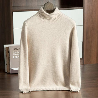 Luxuriöser Kaschmir Pullover für Herren, weich, atmungsaktiv und perfekt für jede Jahreszeit.