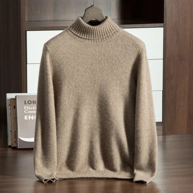 Luxuriöser Kaschmir Pullover für Herren, weich, atmungsaktiv und perfekt für jede Jahreszeit.