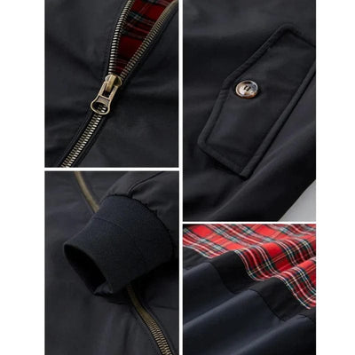 Klassische Herren-Heritage-Jacke, wasserabweisend und elegant.