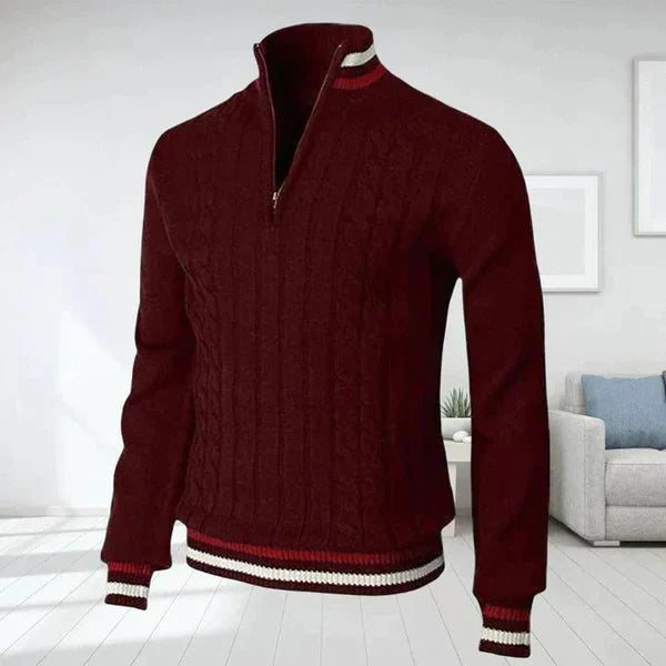 Klassischer Herren-Strickpullover von Marco Marino™ – stilvoll, atmungsaktiv und perfekt für alle Jahreszeiten.