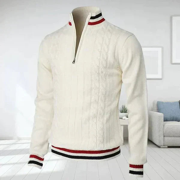 Klassischer Herren-Strickpullover von Marco Marino™ – stilvoll, atmungsaktiv und perfekt für alle Jahreszeiten.